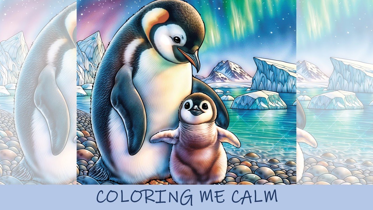 Зимние животные – раскраска под музыку (