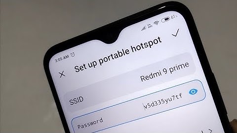 Redmi 9 prime change hotspot password, how to set hotspot password