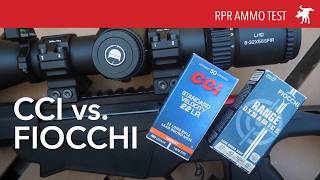 CCI vs Fiocchi – Ruger precision rimfire 100 yard test