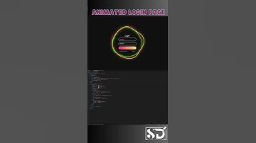 Animated Login Page | HTML , CSS | SDSQUAR Solutions #loginpage #webdesign #login_form #html