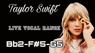 Taylor Swift Live Vocal Range (2022 Updated)