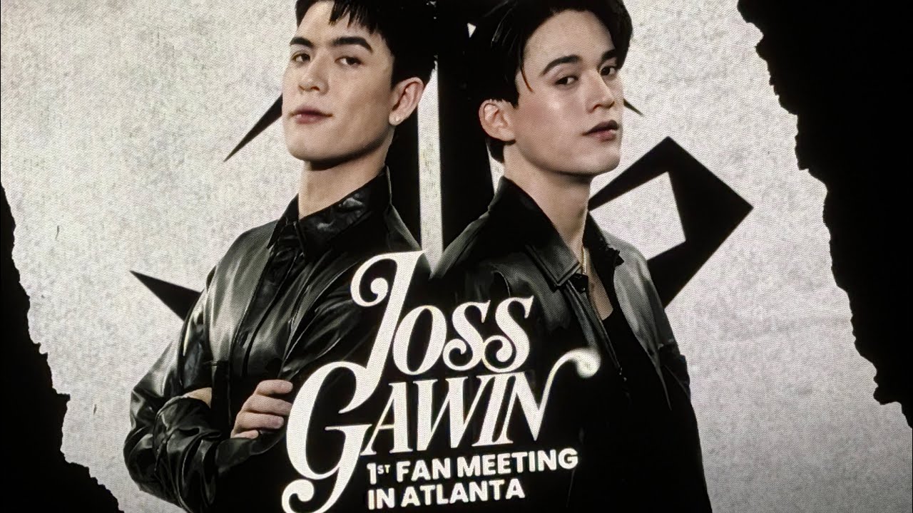 251015 JossGawin 1st Fanmeeting In Atlanta ♡ spelling the word HANDSOME with their bodies 🧸ྀི