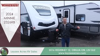 2024 Winnebago Minnie 2326RB More Underrated then TMNT  Layzee Acres RV Sales