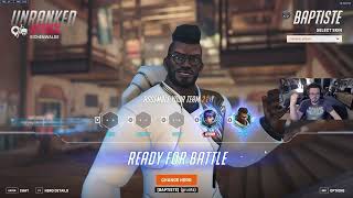 Overwatch 2 Baptiste Gameplay on Hybrid Map, Eichenwalde, Attack.