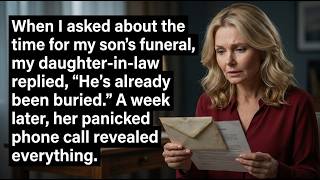 " When I asked about his funeral, she said, "He's buried." A week later, her panic explained why."