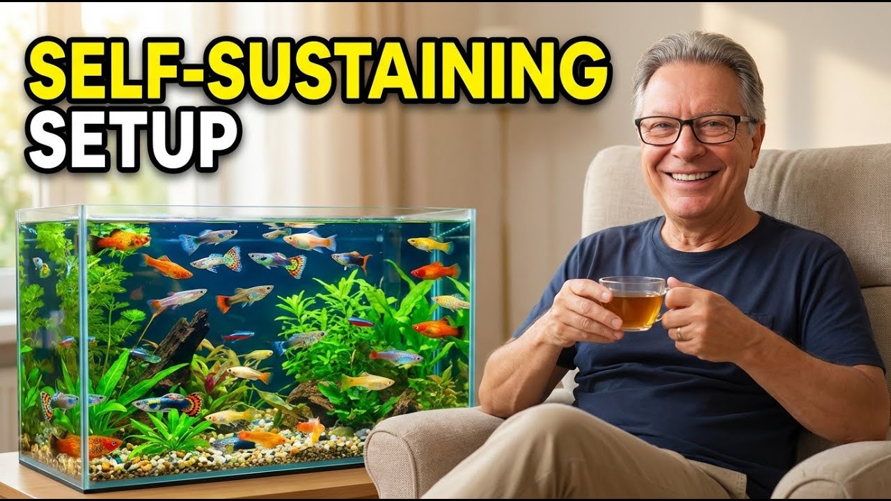 Lazy Aquarium Setup That Thrives on Its Own - YouTube