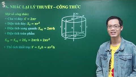 Bài tập thể tích hình trụ tròn xoay năm 2024