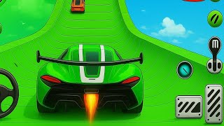 Mega Ramp Monster Car Racing 3D - Extreme Car Stunts - Android Gameplay screenshot 1