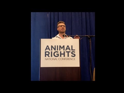 Speaking at 2019 Animal Rights National Conference on the Power of Social Media to Help Animals, DC