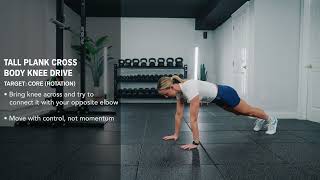 Tall Plank Cross Body Knee Drive