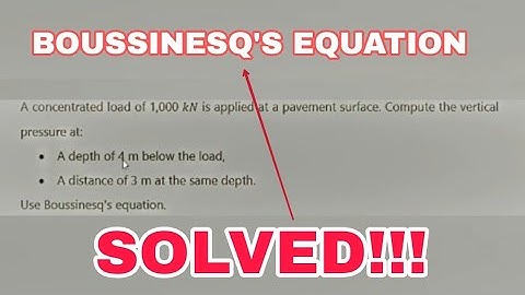 How to calculate vertical pressure using Boussinesq