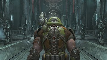 DOOM Eternal - Chapter 8 Sentinel Prime: Slayer Arrives Greeted By Maykr Angel Cutscene (2020)