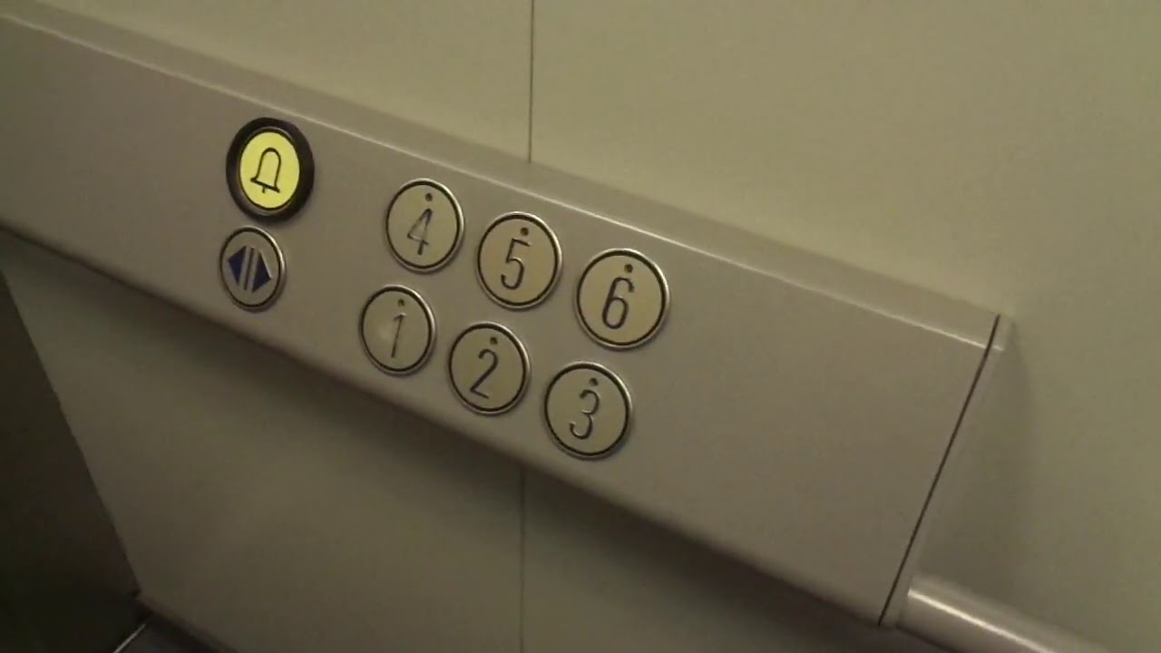 Very Nice 1999 Schindler D Roped Hydraulic Elevator @ Paraistentie 16, Kaarina, Finland