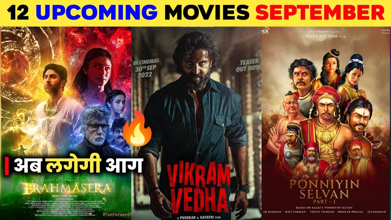 12 Upcoming Movies In September 2022 (Hindi)| Bollywood & South Indian  Movies September List - YouTube