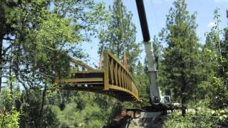 Time-lapse of First Street Rapids Park footbridge