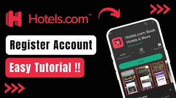 Hotels.com - How to Register !