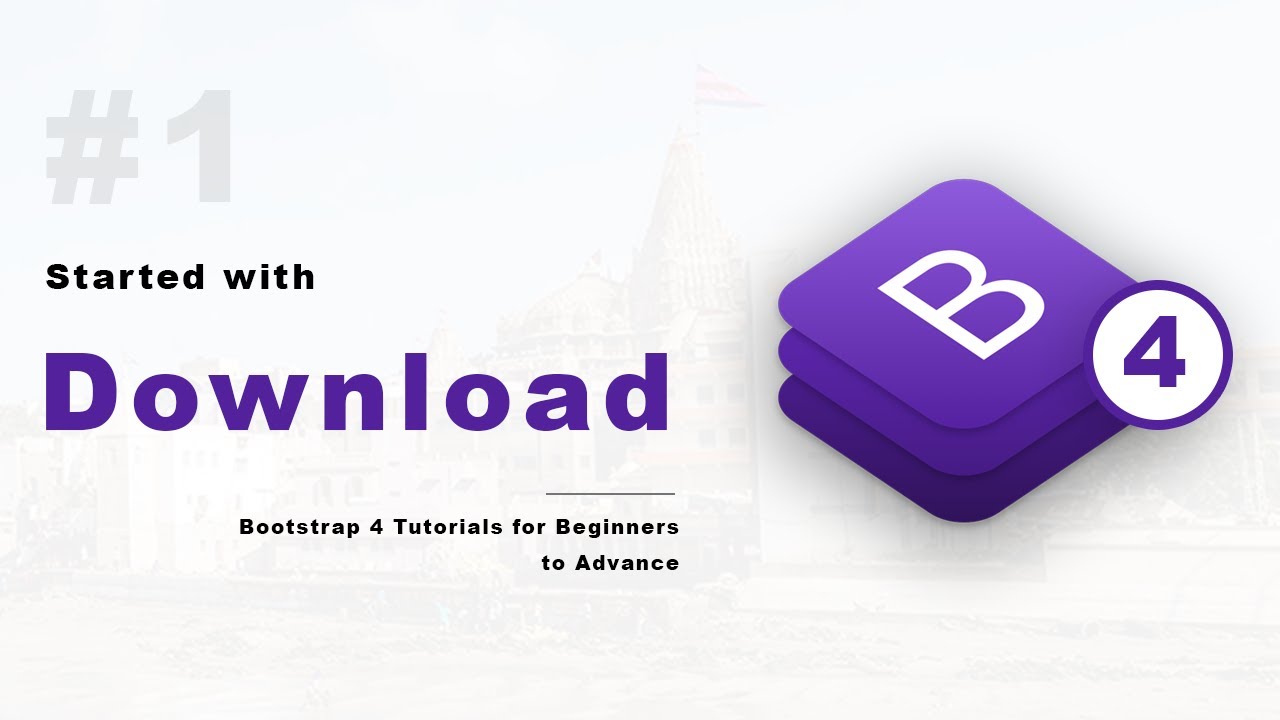 Bootstrap 4 Download And Install Cdn Hindi Youtube
