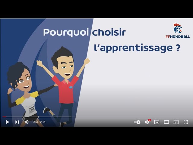 Devenir apprenti dans le handball