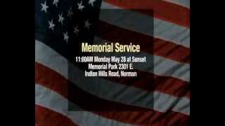 Sunset Memorial Park, Memorial Day Service 2012, Norman Oklahoma