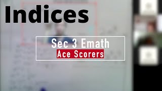 Sec 3 Emath must know Algebra Indices questions