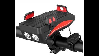 Far 2 Leduri - Suport Smartphone - Claxon Integrat - Reincarcabil Usb