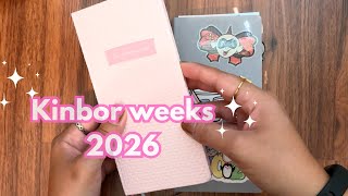 Kinbor Weeks vs Hobonichi? 2026 Planner Unboxing! #plannercommunity