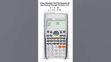 Find equation of line passing through two points Using calculator #youtubeshorts #shortsviral