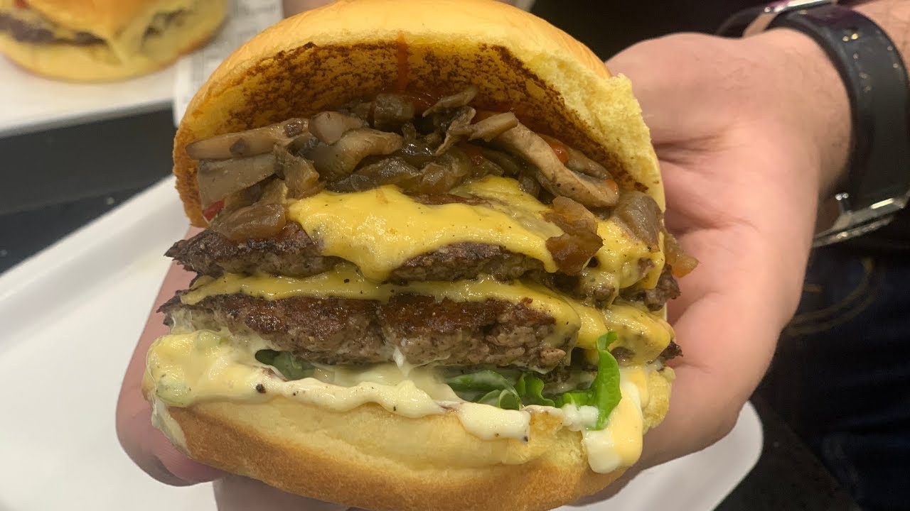 Halal Double Cheese Burger and Milk Shakes at Bumper 2 Burger. Zabiha