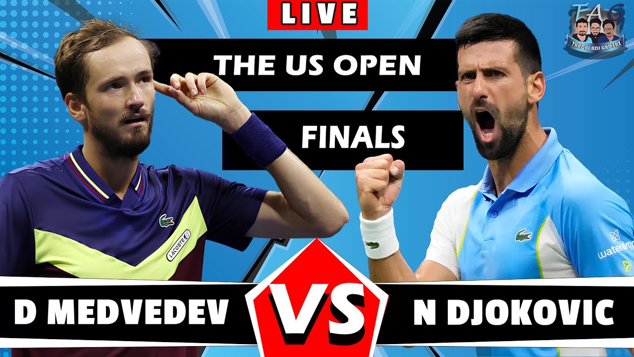 🔴LIVE DJOKOVIC vs MEDVEDEV • US Open 2023 Finals Tennis with Live Score card #usopen #tennis2023