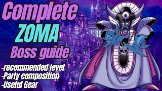 Complete ZOMA boss guide. How to prepare for this fight in the DRAGON QUEST 3 HD-2D remake.