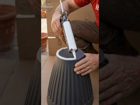 DIY Luxury Fountain from Plastic Pots ⛲ Step-by-Step Garden Water Feature #garden