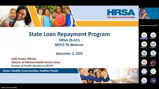 Famous NHSC State Loan Repayment Program Technical Assistance Webinar Recording - December 3, 2025 Profile