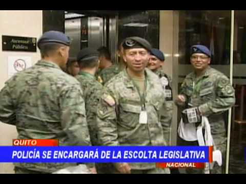Policía se encargará de las escolta legislativa