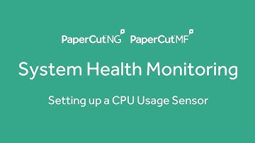 System Health Monitoring - CPU Sensor Setup
