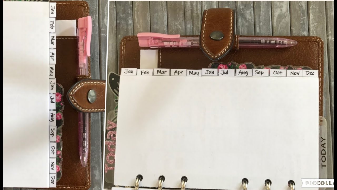 DIY | Monthly tabs in Microsoft Word