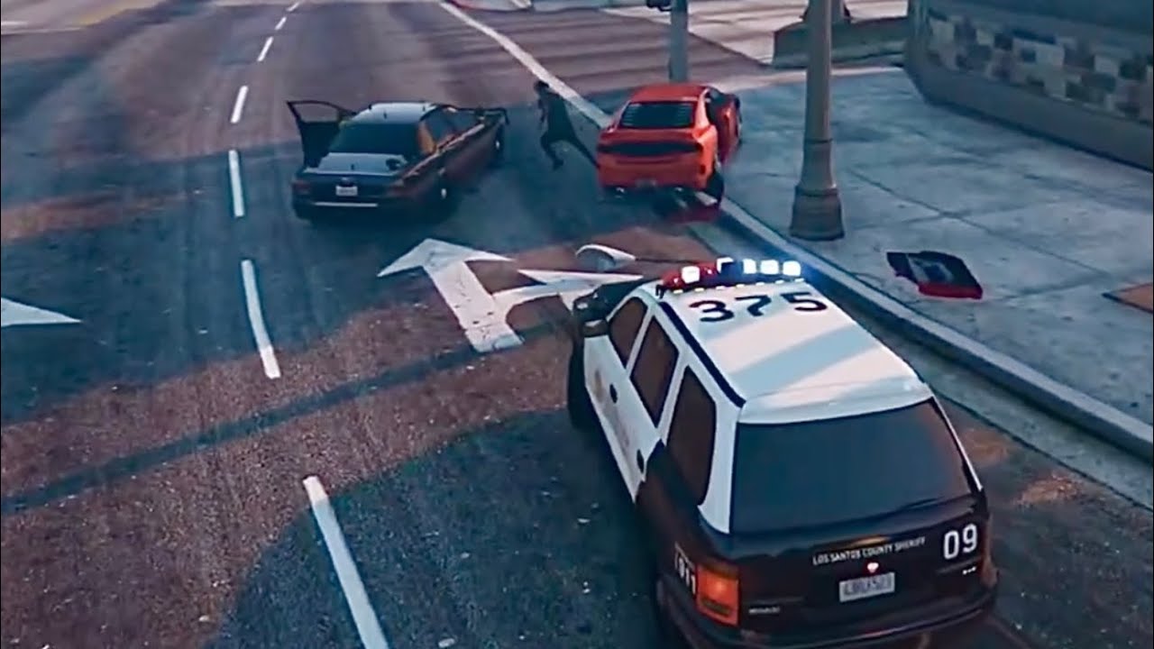 GTA 5 Online Cops High Speed Pursuit, 10-50 and long foot pursuit LAFR ...