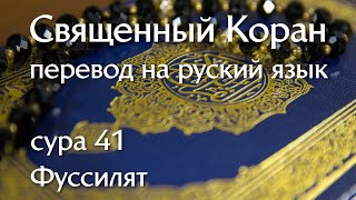 Сура 41 Фуссылат | Коран перевод на русский язык