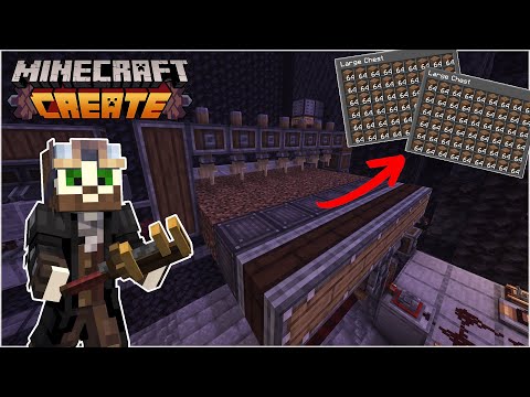 We are Creating UNLIMITED DIRT in Minecraft Create Mod!