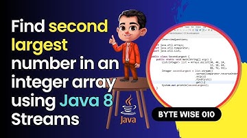 How to find second largest number in an array using Java 8?