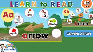 Letters Aa to Kk Songs | Letters and their Sounds | English Reading Lesson for Kids