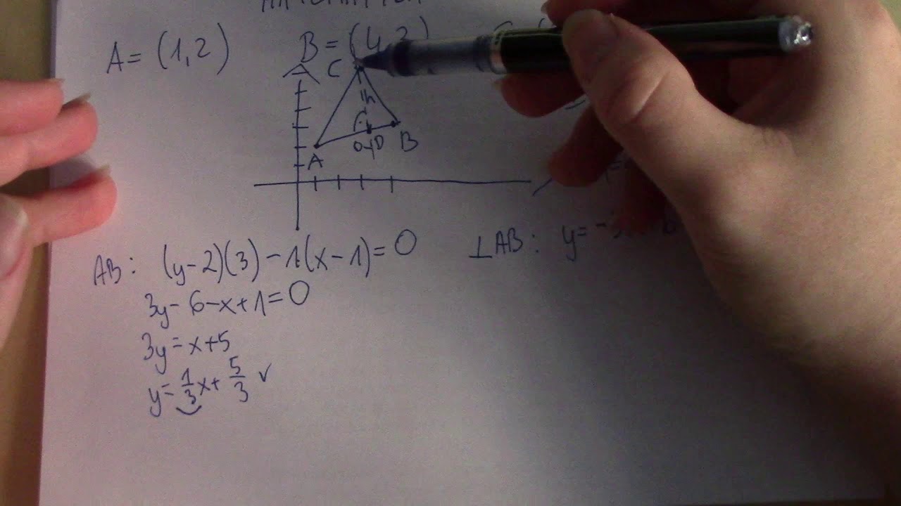 Pole trójkąta o wierzchołkach w danych punktach - sposób dłuuuuuugi i bardzo krótki :)