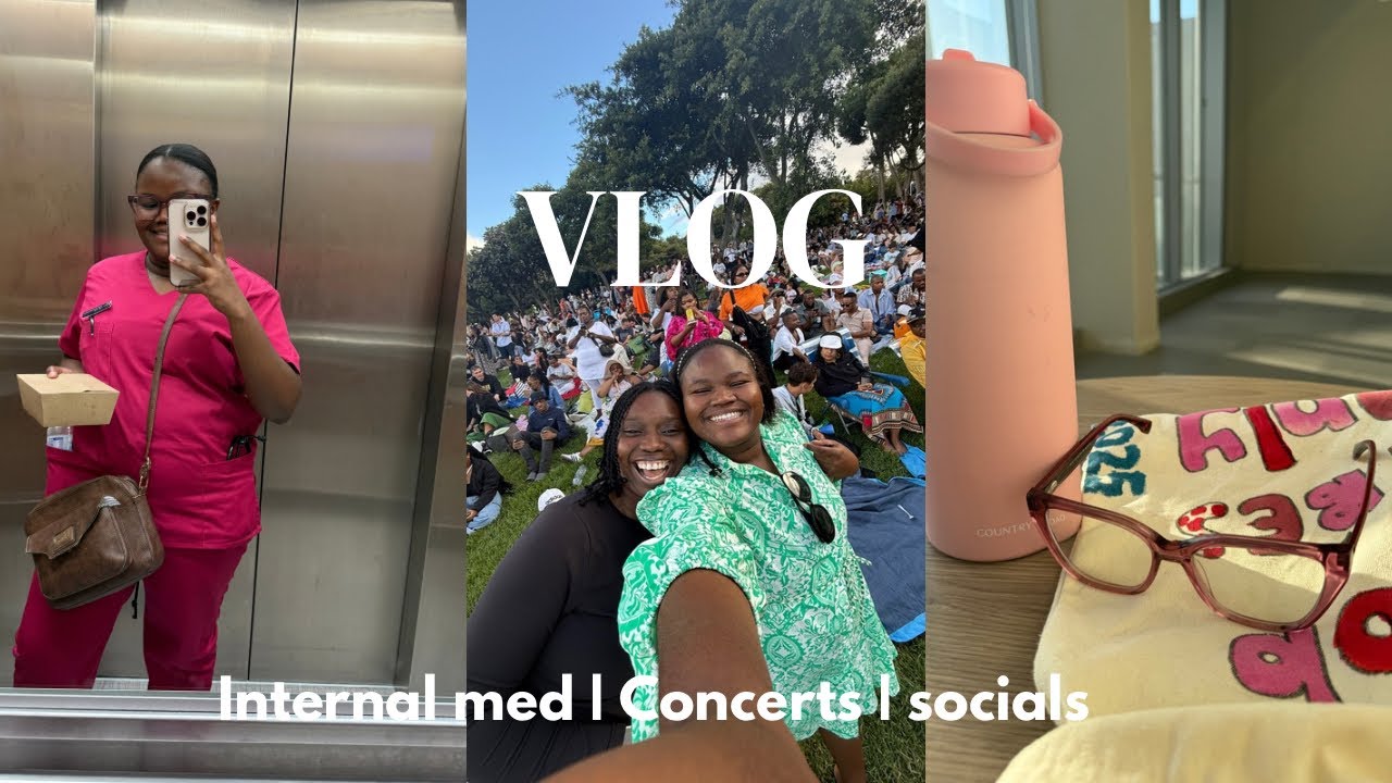 MED SCHOOL VLOG | INTERNAL MEDICINE | MANDISI CONCERT, STUDYING AND MANY MORE