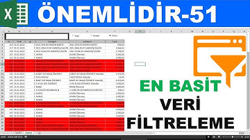 Excel Vba Veri Filtreleme - ÖNEMLİDİR - Video Hızınızı 1.25 