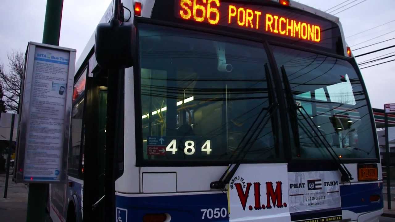 MTA New York City Bus 2011 Orion VII EPA10 7050 On The S66 Forest Avenue & Jewett Avenue YouTube