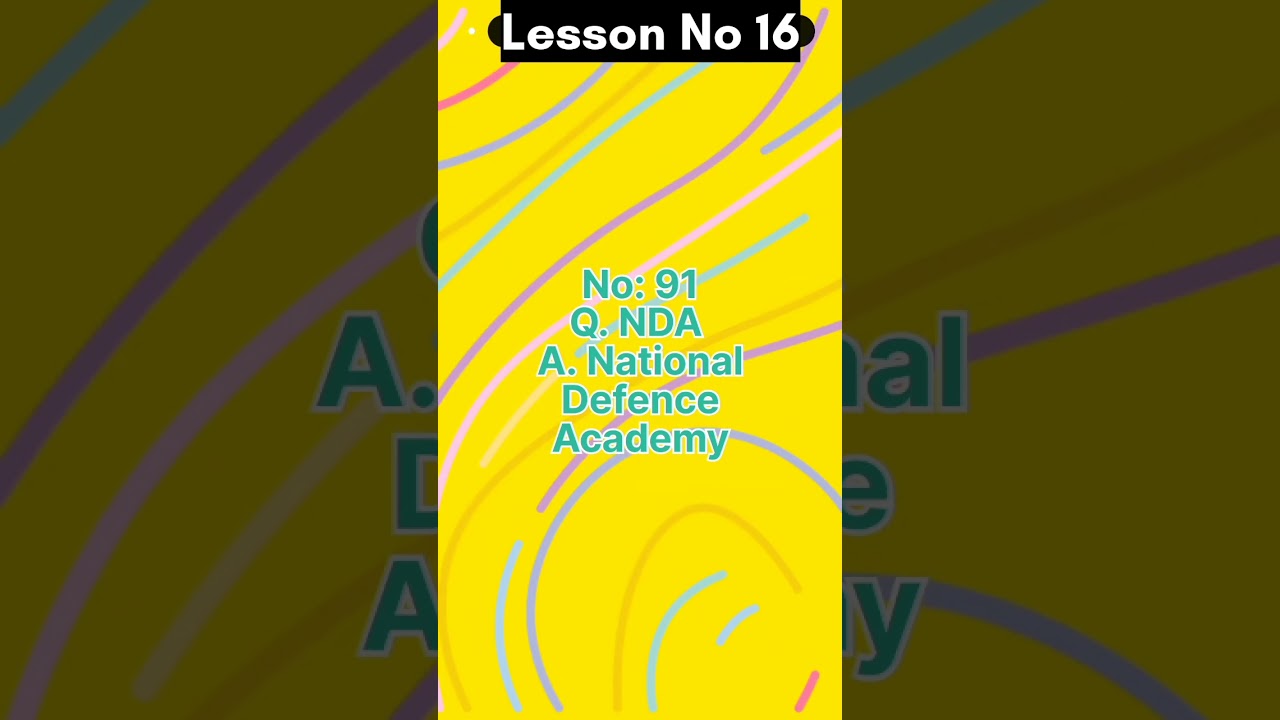 General information : Lesson No(16)