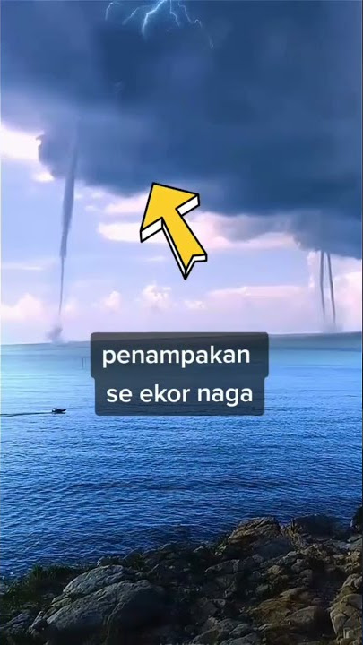 PENAMPAKAN SEEKOR NAGA KETIKA BADAI TORNADO 😱 #shorts #naga #penampakannaga