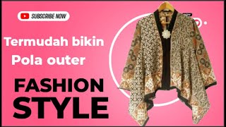 contemporary sleeveless outer pattern