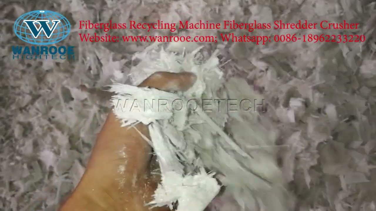 Fiberglass Recycling Machine, Fiberglass Shredder, Fiberglass Crusher
