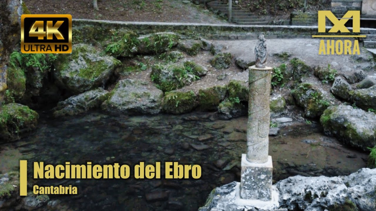 NACIMIENTO DEL RÍO EBRO (FONTIBRE - HERMANDAD DE CAMPOO DE SUSO - CANTABRIA) A VISTA DE DRON [4K]