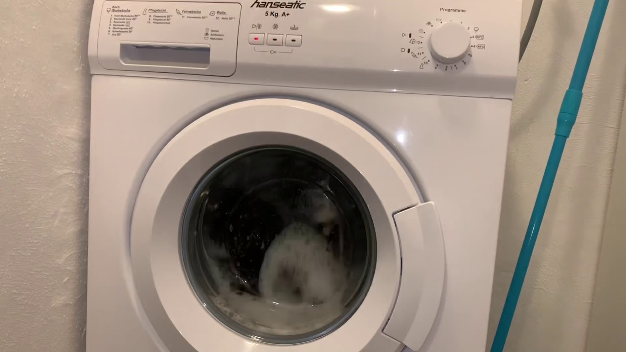 Entspannung Waschen Entspannungswaschen Hanseatic HWM510A1 Waschmaschine Relaxen Schnellwäsche ASMR